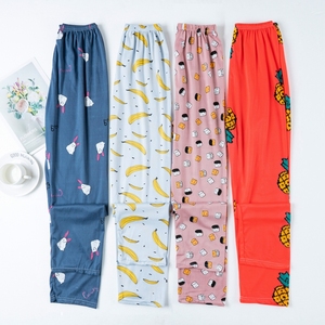Dropshipping Sottile A Maniche Lunghe Pantaloni Lunghi <span class=keywords><strong>Donna</strong></span> Sveglio Del Modello Del Fumetto di Latte di Seta Dei <span class=keywords><strong>Pigiami</strong></span> - Product Image 4