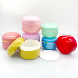 Màu đỏ và màu vàng PP mỹ phẩm Kem <span class=keywords><strong>Jar</strong></span> 80g 100g 120g 150g 180g 200g 250g 300g 350g nhựa Refillable container - Product Image 2
