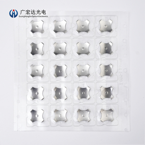 Hỗn hợp mẫu miễn phí vòng và thuôn kim loại mái vòm mảng hai lớp vật nuôi màu trắng với chất kết dính cho ánh sáng điều khiển từ xa bàn phím - Product Image 5