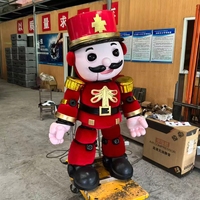 Équipement d'amusement : Modèle de robot servo animatronique Casse-noisette chantant, Accessoires de Noël personnalisables