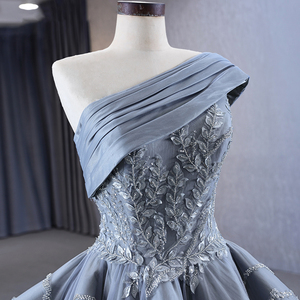 Jancember 231074 Elegantes Vestidos de Noche de lentejuelas de un hombro para niñas - Product Image 2