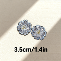 Appliques florales 3D faites à la main avec perles, patchs brodés en PVC à sequins multicolores, badges à coudre pour robe de mariée, vêtements DIY, chapeaux