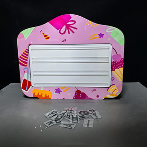 <b>LED</b> Illuminated Hand Held Sign Happy Birthday Colorful Light Box Changeable <b>Letter</b> Board Birthday Party Decoration - Product Image 4