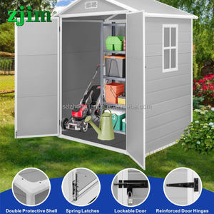 Casetta da Giardino in Plastica Resistente alle Intemperie Capanno per Attrezzi da Esterno - Product Image 4