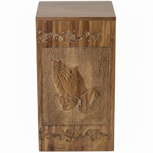 โกศไม้เผาศพสำหรับผู้ใหญ่ชายและหญิงโกศไม้โกศทำด้วยมือสไตล์อเมริกันที่ทันสมัย - Product Image 1