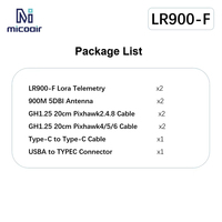 Radio de télémétrie LoRa Micoair 900 MHz, portée 30 km, pour drones et robotique, module de transmission de données LR900-F ABS Pixhawk/Ardupilot/PX4