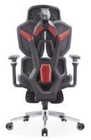 Vente en gros de chaises de bureau gaming ergonomiques de luxe modernes à dossier haut, chaises gamer noir entièrement ajustables avec repose-pieds