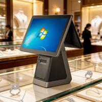 Терминал DiligenCe DC-1502H 15-дюймовый моноблок с двойным сенсорным экраном, ОС Windows/Linux, процессор Intel/RK3568, 4 ГБ/8 ГБ DDR3, 500 ГБ
