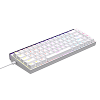 Ajazz NK68 Wired Mechanical Gaming Keyboard Rgb Backlit Ergonomic Keycaps English Layout for Pc Laptop Gamers