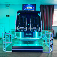 2024 gran oferta simulador VR 9D VR máquina arcade de lujo VR 360 Simulador de movimiento silla giratoria Realidad Virtual jugadores dobles