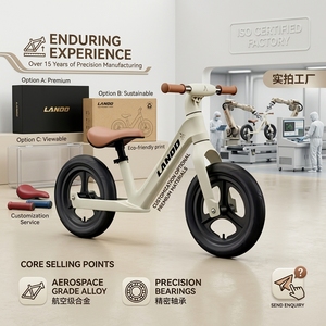 Vélo d'équilibre léger en acier haute teneur en carbone pour enfants, 6 pouces, pour tout-petits de <span class=keywords><strong>1</strong></span> à 3 ans, certifié CE ASTM - Product Image 3