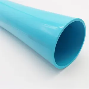 Tubo de extrusión de plástico personalizado, tubo de grado para muebles, Pvc Coloutransparent, soporte para tubos de Pvc, postes de soporte