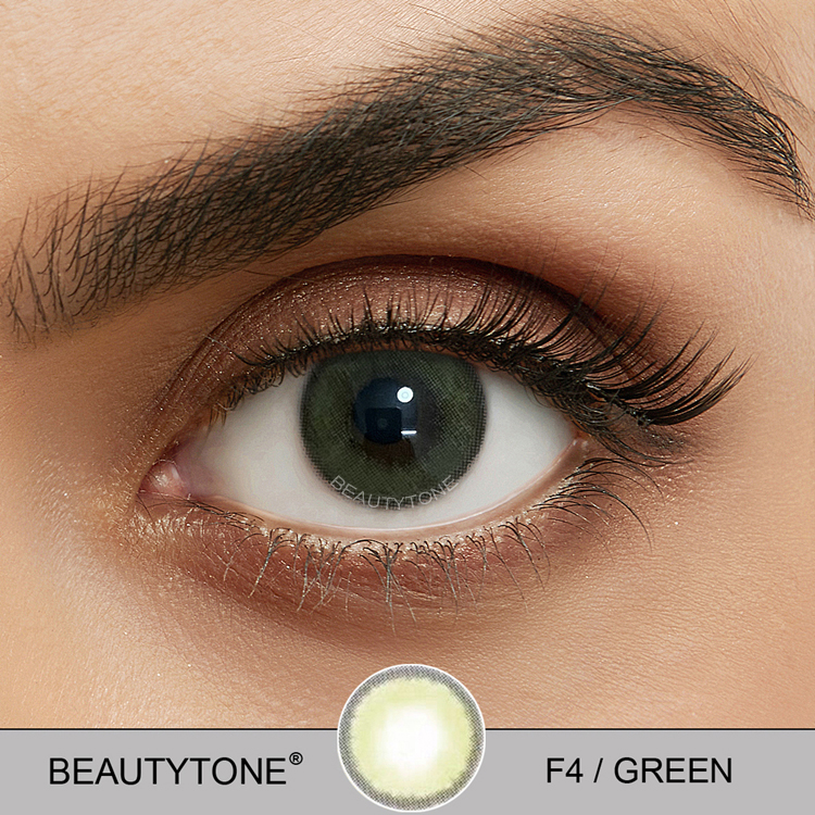 Мраморные зеленые контакты нового цвета для коричневых глаз, ежегодная оптовая цена, 14 мм, мягкие цветные контактные линзы