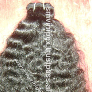 Extensiones de cabello humano Remy indio natural 100%. Trama doble de la máquina libre de enredos y derramamiento Todos los colores adecuados - Product Image 1