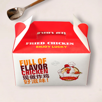 Vente en gros boîte de poulet frit à emporter personnalisée emballage de fast-food boîtes à hamburger jetables pour frites avec logo