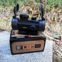 Lunette de visée YINGJI Red Dot avec laser, optique de chasse, couvercle rabattable, point rouge 1X40 RDL, point rouge et vert, 4 réticules, lunette de visée 11/20 mm
