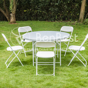 حدائق بيضاء عالية الجودة 10/الشركة التونسية للملاحة قابلة للطي لحفلات الزفاف - Product Image 4