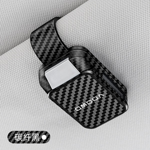 Clip para Gafas de Sol de Fibra de Carbono para Coche, Soporte para Gafas con Hebilla, Accesorios Interiores - Product Image 2