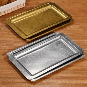 Bandeja Rectangular de Acero Inoxidable para Hornear, Placa Coreana de Acero Inoxidable con Borde Ancho y Fondo Plano para Barbacoa, Plato para Filetes de Restaurante - Product Image 2