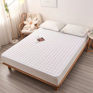Protector de colchón de algodón antideslizante, almohadilla protectora de cama minimalista para todas las estaciones, para adultos, 100x200cm, 120x200cm, 150x200cm, 180x200cm - Product Image 2