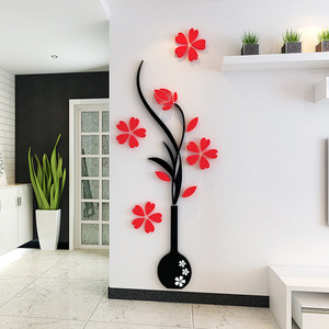 <span class=keywords><strong>Adesivi</strong></span> Murali Floreali 3D in Acrilico per Ingresso, Corridoio e Divano, Splendida Decorazione di Sfondo per Casa e Ufficio - Product Image 3