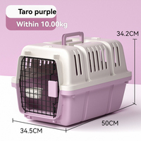 Boîte à air portable pour animaux de compagnie de haute qualité en plastique détachable et ventilé adaptée aux voyages et aux sorties pour chats et chiens