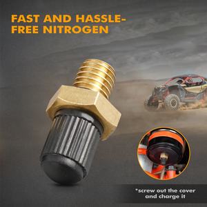NiceCNC 500PSI Nitrogen Shock Schrader Valve UTV ATV para Artic Cat's CAN-AM's <span class=keywords><strong>Fox</strong></span> PODIUM <span class=keywords><strong>X</strong></span> Polaris RZR'S <span class=keywords><strong>Honda</strong></span> Pioneer's Shocks - Product Image 4