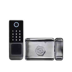กุญแจล็อคประตูอัจฉริยะแบบไร้สาย รุ่นปี 2026 ยี่ห้อ Sinon Aluminum IP65 กันน้ำ สำหรับประตูไม้ภายนอกอาคาร  ระบบสแกนลายนิ้วมือ  เชื่อมต่อ WiFi  ใช้งานร่วมกับแอป Tuya และ Ttlock - Product Image 1