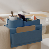 Plateau d'accoudoir de canapé en silicone anti-éclaboussures Porte-gobelet avec poches Organisateur de plateau d'accoudoir de canapé pour boissons Télécommande de téléphone