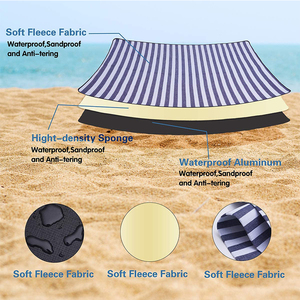Manta de Picnic Plegable, Portátil, Compacta, Personalizada, a Rayas, Grande, Resistente al Agua, <span class=keywords><strong>para</strong></span> Playa, <span class=keywords><strong>Camping</strong></span>, Venta al Por Mayor de Fábrica - Product Image 4