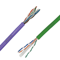 KABEL JARINGAN UTP CAT6 Twisted Pair High-Density untuk Pusat Data, Panjang Kabel 100M/305M