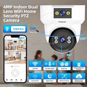 Hongnaer 4MP Detección de movimiento Cámara Domo inalámbrica PTZ para interiores V380 Pro Lente dual Vigilancia en el hogar IP CCTV Cámara DE SEGURIDAD WiFi - Product Image 2