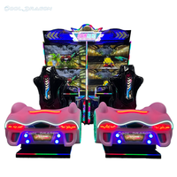 Simulateur de course extrême d'arcade en intérieur pour deux joueurs, paiement par code QR, expérience de conduite immersive, garantie 1 an, anglais