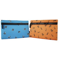 Haute qualité pleine impression bleu néoprène fermeture éclair étui à crayons pochette nouveau style étui à stylos