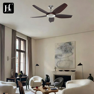 56 inch wood grain 5-blade Nordic modern bedroom living room <b>ceiling</b> fan with LED <b>lights</b> - Product Image 6