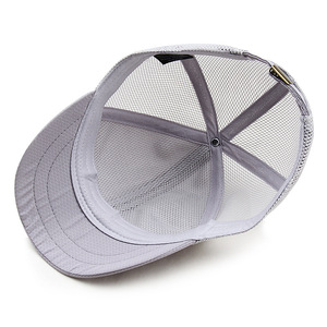 Trucker Cap Mesh Breathable Sun Protection Hat Unisex Outdoor Sports Hat Light Gray Black Navy Blue Dark Gray - Product Image 3