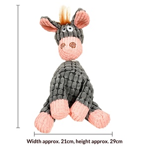 Juguetes de Peluche Duraderos e Indestructibles DNX para Perros con Sonidos, Diseños Lindos de Burro/Agno - Accesorios Interactivos para Mascotas - Product Image 2