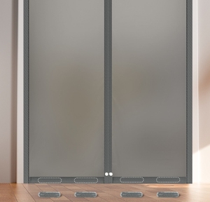 <span class=keywords><strong>ม่าน</strong></span>ประตูแม่เหล็กกันลมทนทานทนทานต่อแรงกระแทกไร้รอยต่อติดหน้าจอเครื่องปรับอากาศฉนวนกันความร้อน - Product Image 4