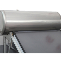 Chauffe-eau solaire avec réservoir de 300 L de capacité, type à plaque plate, pour usage extérieur et domestique
