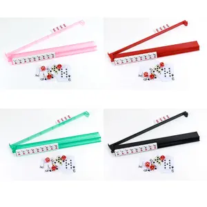 Hot sale colored 2 in 1 mahjong ruler acrylic rack American mahjong accessories factory supplier for playing mahjong games