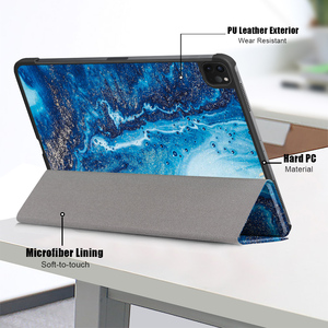 เคสแท็บเล็ตหนัง PU ลายบลูบีชสีสันสดใส แบบพับสามตอน พร้อมฟังก์ชั่นเปิด/ปิดอัตโนมัติ สำหรับ <span class=keywords><strong>iPad</strong></span> <span class=keywords><strong>Pro</strong></span> <span class=keywords><strong>11</strong></span> 2024 - Product Image 6