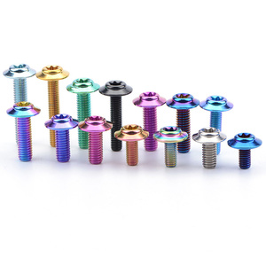 Tornillos de Cabeza Torx de Aleación de Titanio con Recubrimiento de Zinc, Rosca Fina Métrica M6 ANSI/JIS/ISO, Clase 8.8, Diámetro de Cabeza de 10 mm - Product Image 2
