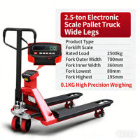 Transpaleta Manual con Báscula de 2, 2.5 y 3 Toneladas, 2500 kg, Alta Precisión, Duradera