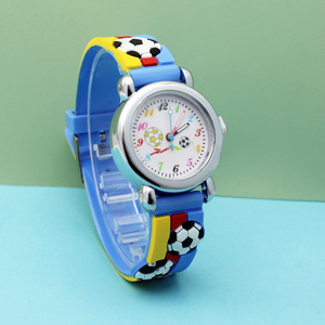 Orologio Ecologico <span class=keywords><strong>per</strong></span> <span class=keywords><strong>Bambini</strong></span> con Motivo Calcistico, Quadrante in Acrilico da 16mm, Movimento al Quarzo di Hangzhou, <span class=keywords><strong>per</strong></span> Ragazzi e Ragazze - Product Image 2
