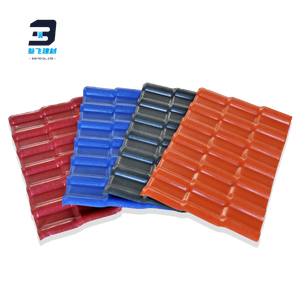 Tôle PVC Sanfei Upvc Telha Tejas De Pvc Para Techos Tuile de toit en résine synthétique <span class=keywords><strong>Entreprise</strong></span> de fabrication de couvreurs en Chine - Product Image 1