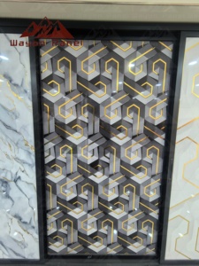 Wayon Yeni PVC UV Mermer Parlak Duvar Paneli-Modern Stil Yatak Odası ve Villa Duvar Dekorasyon Malzemesi - Product Image 1