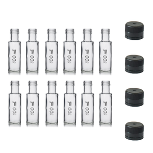 Bottiglie di vetro doriche trasparenti da 500ml o 250ml (12/6 unità) - Product Image 3