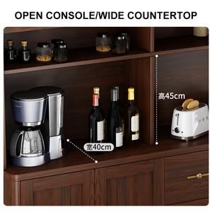 Étagères de cuisine et de salon, meuble de rangement multifonctionnel à plusieurs niveaux pour <span class=keywords><strong>four</strong></span>, <span class=keywords><strong>micro</strong></span>-ondes, casseroles et poêles, pour salle à manger - Product Image 5