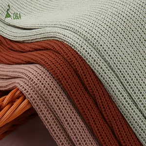 Chất Lượng Cao 270gsm Đôi Cáp Sọc Vải Dệt Kim 85% Cotton 15% <span class=keywords><strong>Polyester</strong></span> Cho Cô Gái 'Áo Khoác/Áo Nỉ Và Boys' Hàng May Mặc - Product Image 1