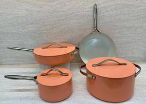 <span class=keywords><strong>Tiktok</strong></span> – casseroles et poêles en céramique avec couvercle, ustensiles de cuisine Extra forts, casserole au design coloré - Product Image 5